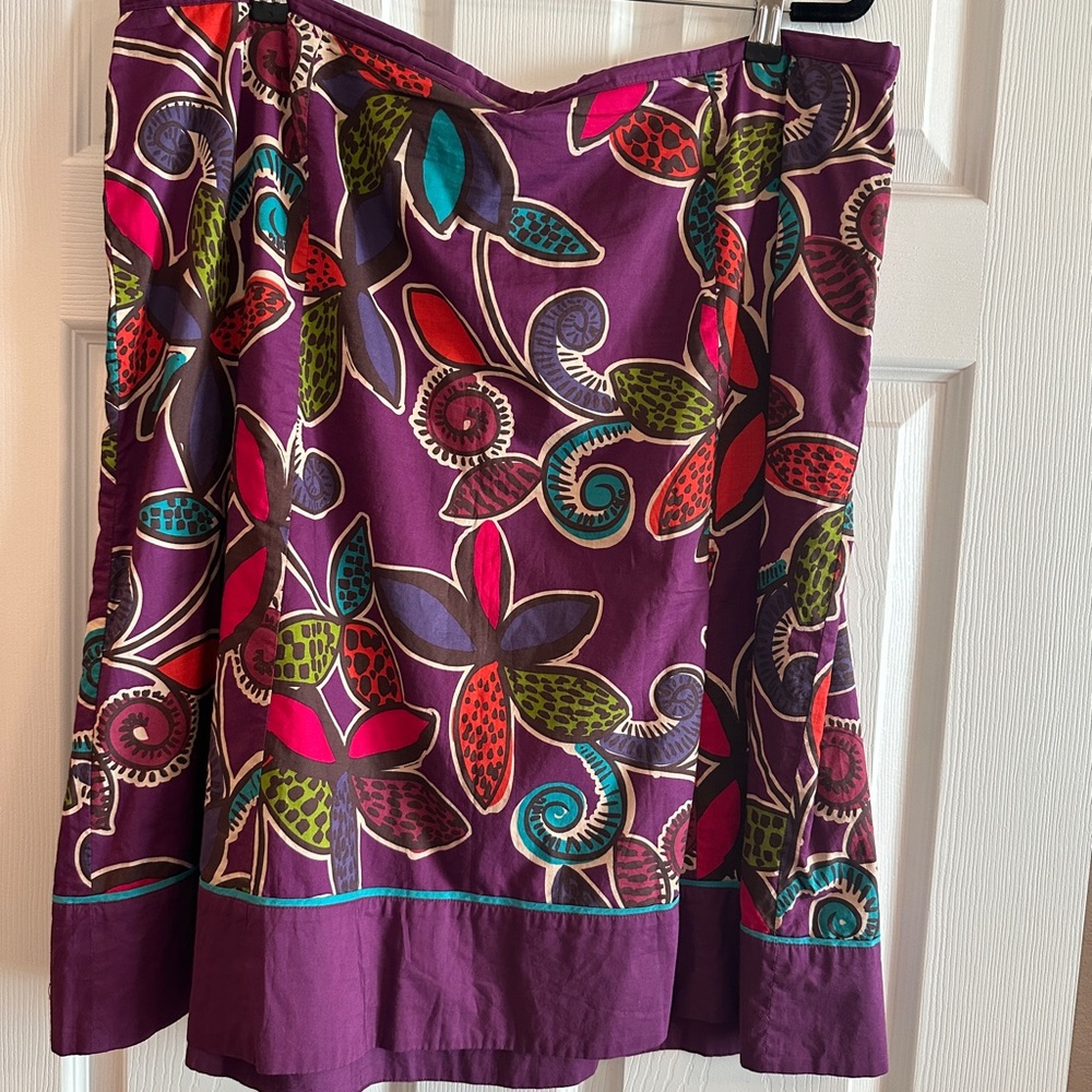 Boden Lined Skirt in Purple, Red, Blue, Green size 18L